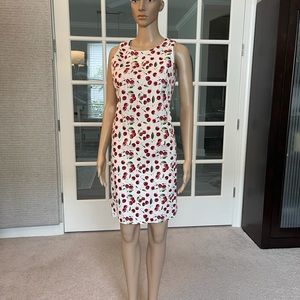London Times sheath dress with cherries Sz 10 New